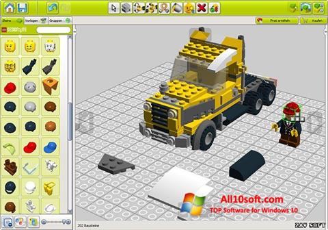 ภาพหน้าจอ LEGO Digital Designer สำหรับ Windows 10