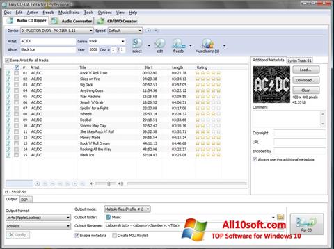 ภาพหน้าจอ Easy CD-DA Extractor สำหรับ Windows 10