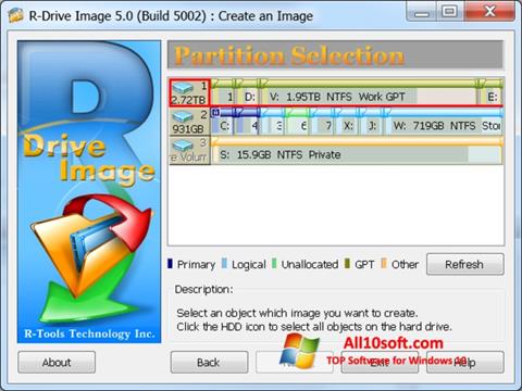 ภาพหน้าจอ R-Drive Image สำหรับ Windows 10