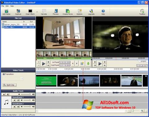 ภาพหน้าจอ VideoPad Video Editor สำหรับ Windows 10