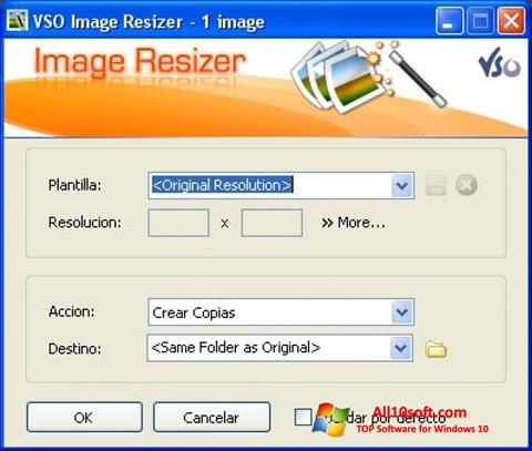 ภาพหน้าจอ VSO Image Resizer สำหรับ Windows 10