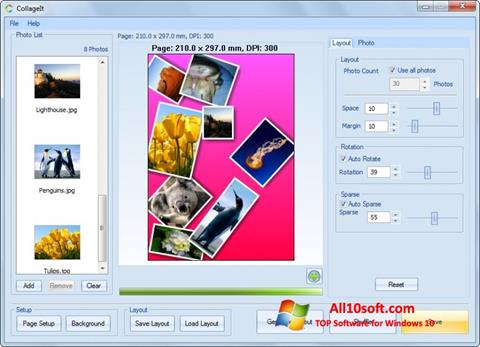 ภาพหน้าจอ CollageIt สำหรับ Windows 10