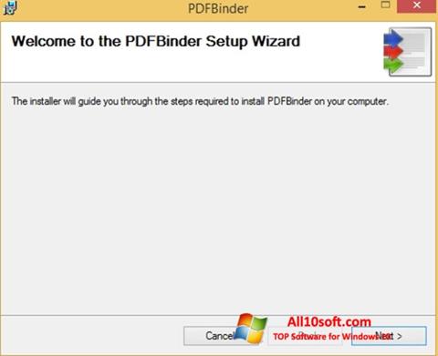 ภาพหน้าจอ PDFBinder สำหรับ Windows 10