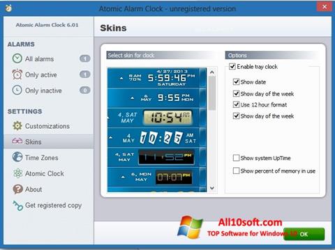 ภาพหน้าจอ Atomic Alarm Clock สำหรับ Windows 10