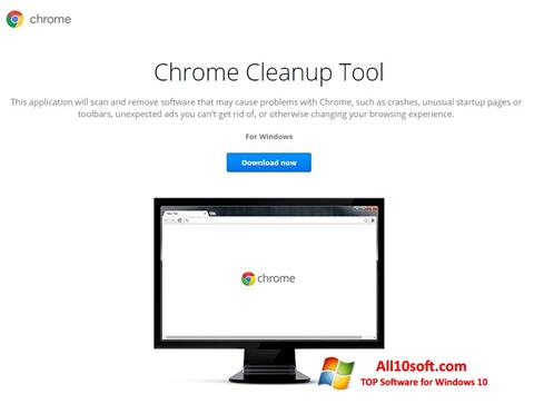 ภาพหน้าจอ Chrome Cleanup Tool สำหรับ Windows 10