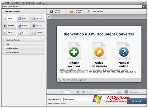 ภาพหน้าจอ AVS Document Converter สำหรับ Windows 10