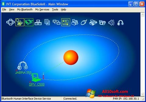 ภาพหน้าจอ BlueSoleil สำหรับ Windows 10