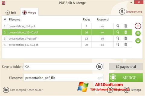 ภาพหน้าจอ PDF Split and Merge สำหรับ Windows 10