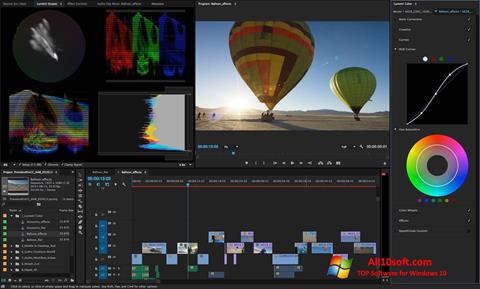 ภาพหน้าจอ Adobe Premiere Pro CC สำหรับ Windows 10