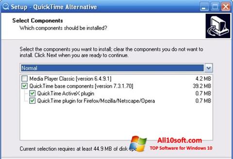 ภาพหน้าจอ QuickTime Alternative สำหรับ Windows 10